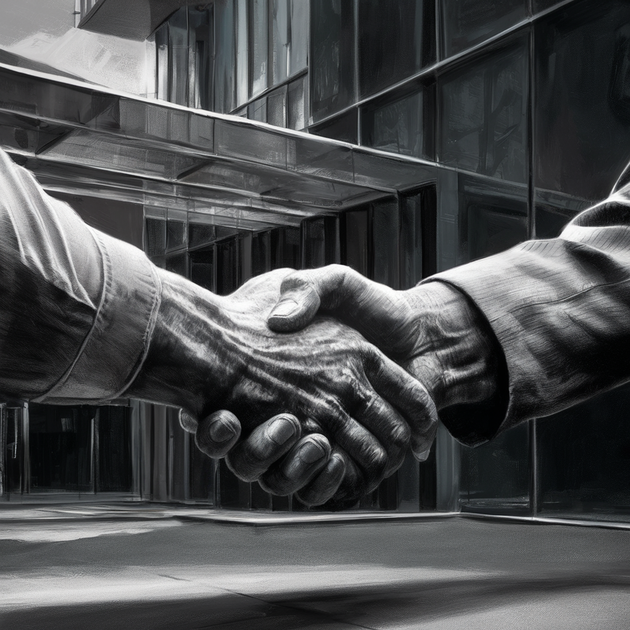 ai generated, handshake, teamwork, business, partnership, collaboration, agreement, support, team, trust, together, deal, contract